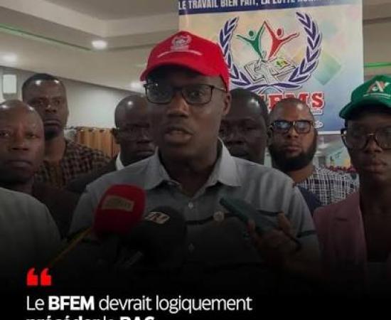 Calendrier scolaire : le CUSEMS propose de faire passer le BFEM avant le Bac